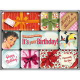 Nostalgic-Art 9pc Magnet Set Birthday