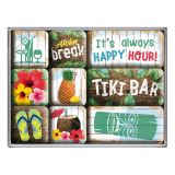 Nostalgic-Art 9pc Magnet Set Tiki Bar