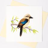 Quilled Greeting Card Kookaburra 15x15cm