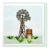 Quilled Greeting Card Australian Windmill 15x15cm