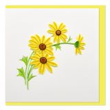 Quilled Greeting Card Daisy 15x15cm