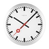 NeXtime Station Stripe Wall Clock 35cm White