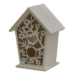 Plywood Laser Cut Birdhouse Storage Box 