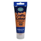 Crafty Colour Acrylic Paint 75ml Terracotta