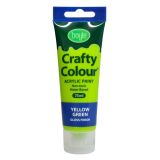 Crafty Colour Acrylics Paint 75ml Yellow Green