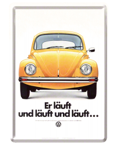 Nostalgic-Art Metal Postcard VW er lauft 10x14cm