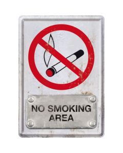 Nostalgic-Art Metal Postcard No Smoking Area 10x14cm