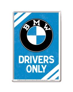 Nostalgic-Art Metal Postcard BMW Drivers Only 10x14cm