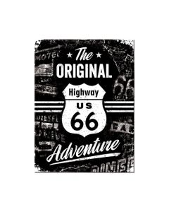 Nostalgic-Art Magnet Route 66 Original Adventure 6x8cm