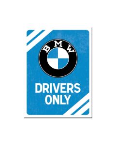 Nostalgic-Art Magnet BMW Drivers Only Blue 6x8cm