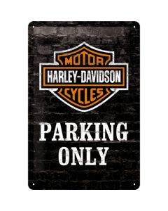 Nostalgic-Art Medium Sign Harley Original Logo - Parking Only 20x30cm