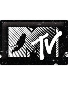 Nostalgic-Art Medium Sign MTV Moonman Logo Universe 20x30cm