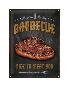 Nostalgic-Art Large Sign BBQ - Nice to Meat You 30x40cm