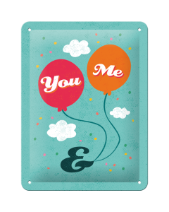 Nostalgic-Art Small Sign You&Me 15x20cm