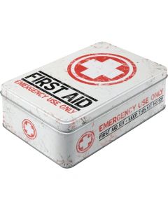 Nostalgic-Art Flat Storage Tin First Aid Kit 23x16x7cm