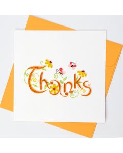 Quilled Card Thanks