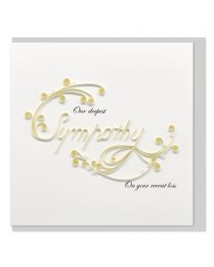 Quilled Card Deepest Sympathy