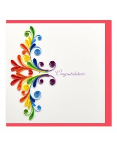 Quilled Card Congratulations