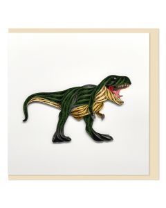 Quilled Card Dinosaur T-Rex