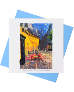 Quilled Greeting Card Van Gogh Café Terrace 15x15cm