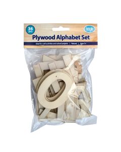 Plywood Alphabet Letter Set 36pcs