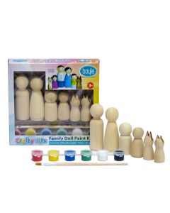 Wooden Doll Family Paint Kit