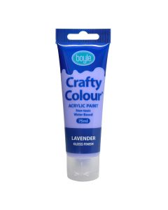 Crafty Colour Acrylic Paint 75ml Lavender