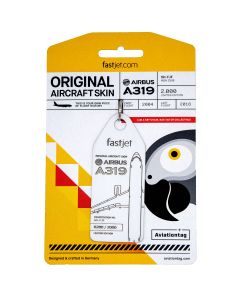 Aviationtag Airbus A319 FastJet Co-Branded White