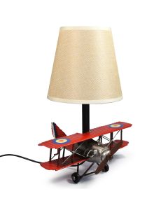 USB powered LED Lamp Red Baron Plane 20x20x27cm Red