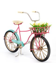 BICYCLE WITH FLOWER BASKET 31cm