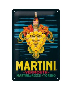 Nostalgic-Art Medium Sign Martini - Vermouth Grapes 20x30cm