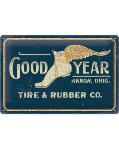 Nostalgic-Art Medium Sign Goodyear Wing Foot Long 20x30cm