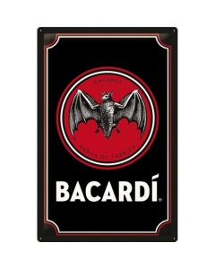 Nostalgic-Art XL Sign Bacardi Logo Black 40x60cm