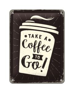 Nostalgic-Art Small Sign Coffee To Go 15x20cm