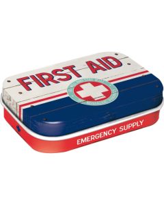 Nostalgic-Art Mint Box First Aid Blue 4x6x2cm