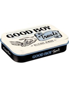 Nostalgic-Art Pet Treat Storage Tin Good Boy Treats 6x9.5x2cm