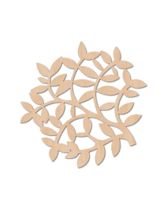 Wooden Coaster 10x10cm - Leaves