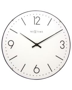 NeXtime Basic Dome Wall Clock 35cm White