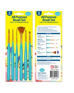 All Purpose 6pc Craft Brush Set