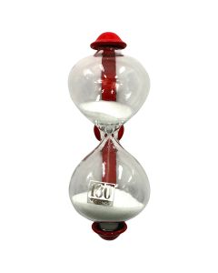 Dulton Magnetic Sandglass Kitchen Timer Red - 3 Minutes