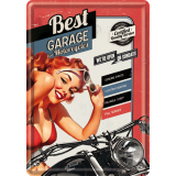Nostalgic-Art Metal Card Best Garage - red