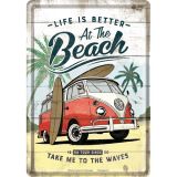 Nostalgic-Art Metal Card Life is Better at the Beach