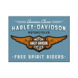 Nostalgic-Art Magnet Harley-Davidson Logo Blue