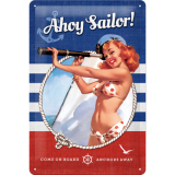Nostalgic-Art Medium Sign Pin-up Ahoy Sailor!