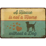 Nostalgic-Art Medium Sign A House needs a Dog