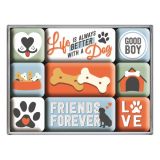 Nostalgic-Art Magnet Set Everything is Better With a Dog