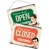 Nostalgic-Art Small Metal Open/Closed Sign