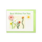 Quilled Mini Card Best Wishes For You