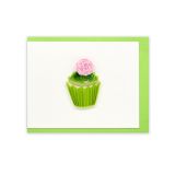 Quilled Mini Card Rose Cupcake