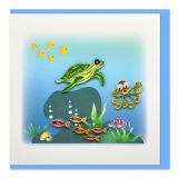 Quilled Card Sea Turtle and Fish